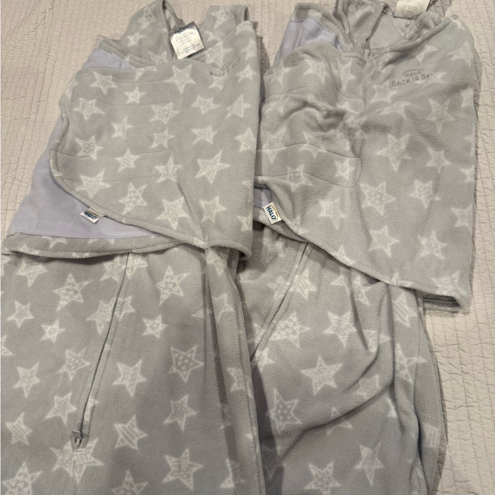 Halo Gray Star Sleep Sacks for Kids